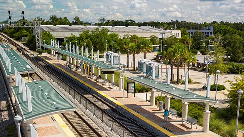 Sand Lake Road Station Platform